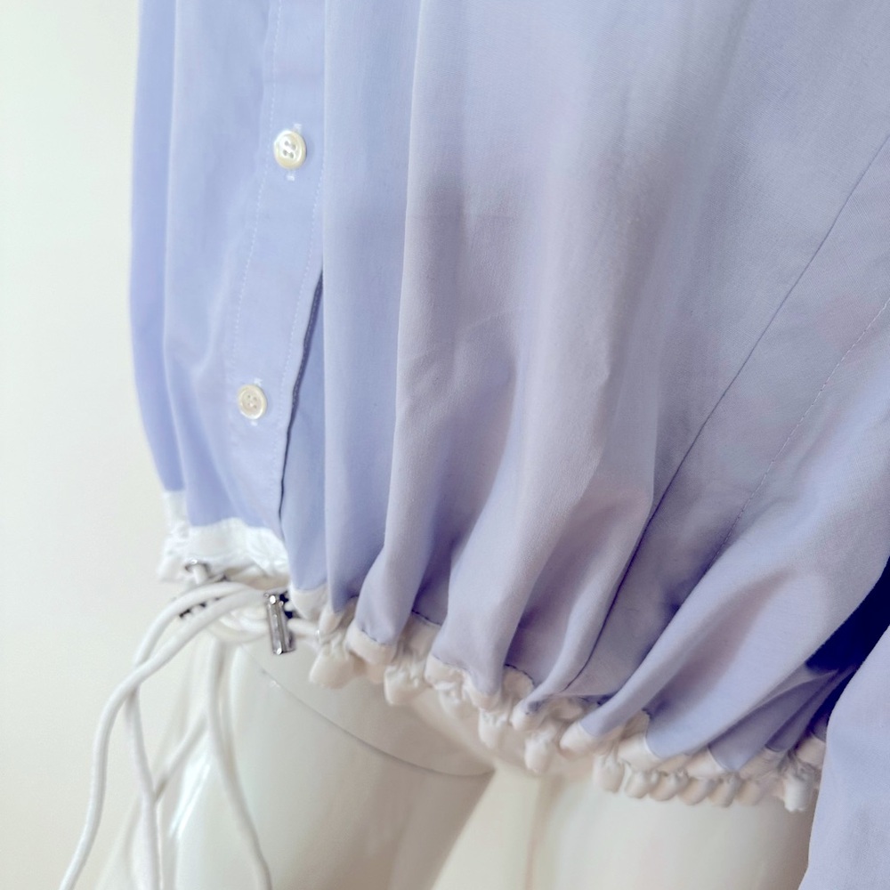 Sacai Luck Trapeze Blouse Toggle Detail - Picture 5 of 14